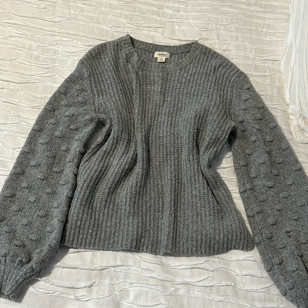Grey knit sweater by UpWest
